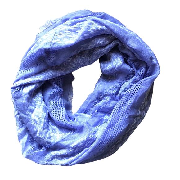 BP Lavender Purple Lightweight Sheer Woven Fringe Infinity Fashion Fall Scarf - Picture 1 of 5